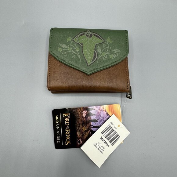 Her Universe The Lord Of The Rings Leaf Of Lórien Flap Wallet NEW - Picture 1 of 5